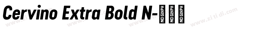 Cervino Extra Bold N字体转换